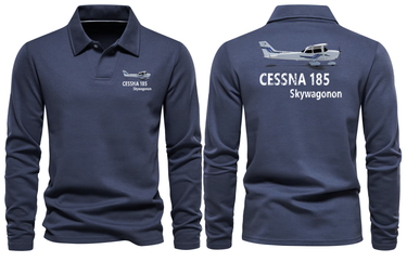 CESSNA 185 LONG SLEEVE POLO